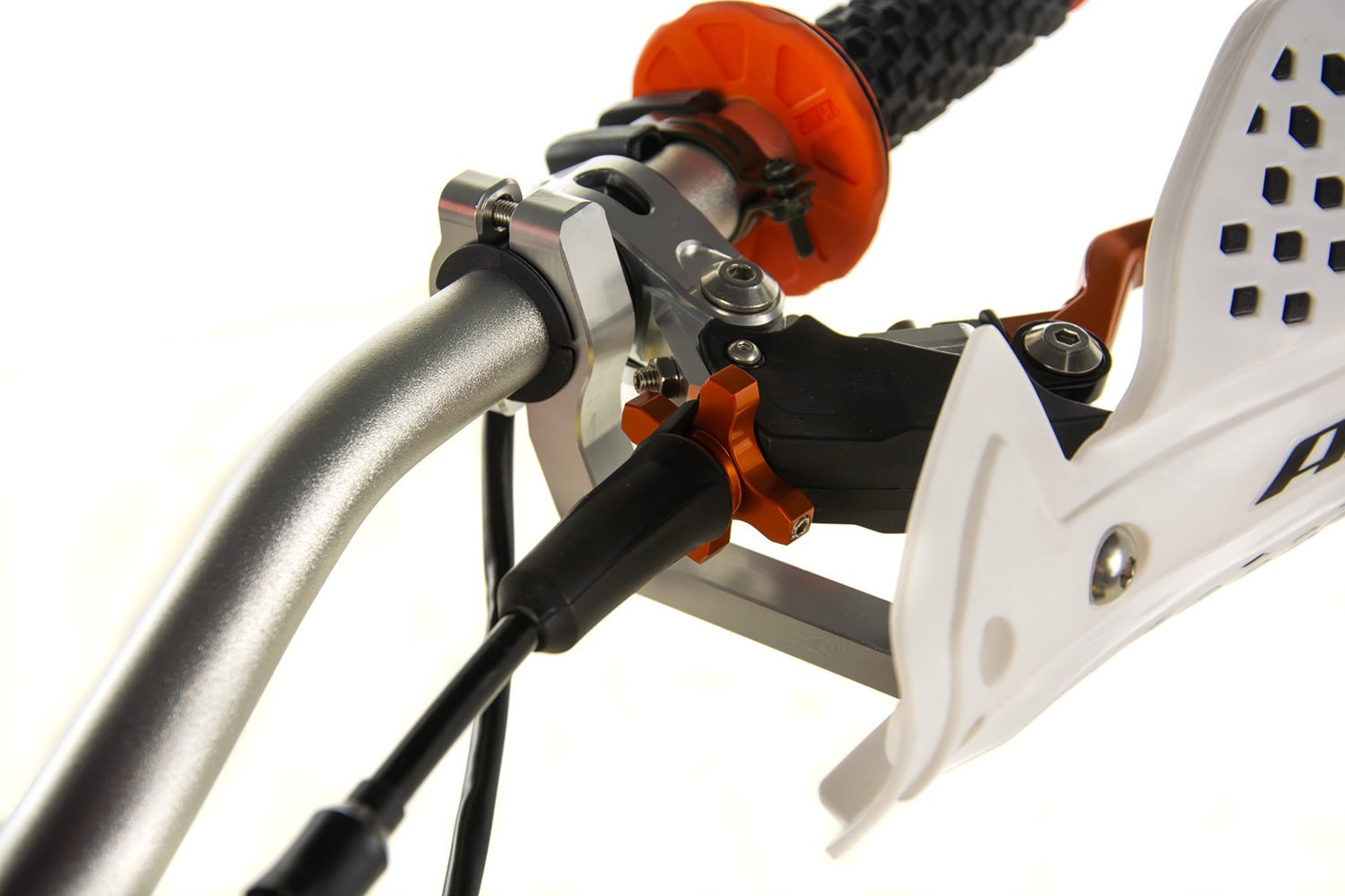 Motocicleta Cross/Enduro Asix XR99 2T, 250cc, roti 21/18", pornire electric, racire apa, culoare alb/albastru [25]