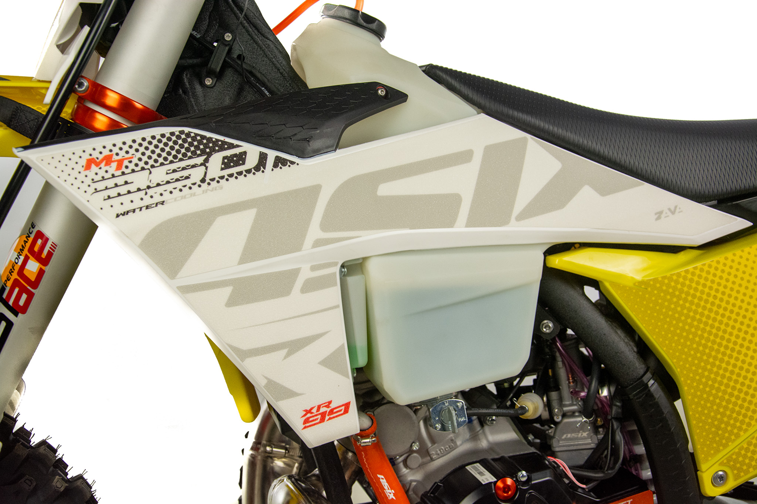 Motocicleta Cross/Enduro Asix XR99 2T, 250cc, roti 21/18", pornire electric, racire apa, culoare alb/albastru [19]