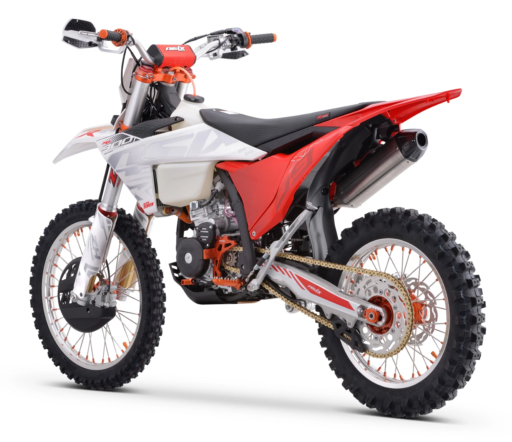 Motocicleta Cross/Enduro Asix XR99, 300cc, roti 21/18", culoare alb/rosu, pornire electric [3]
