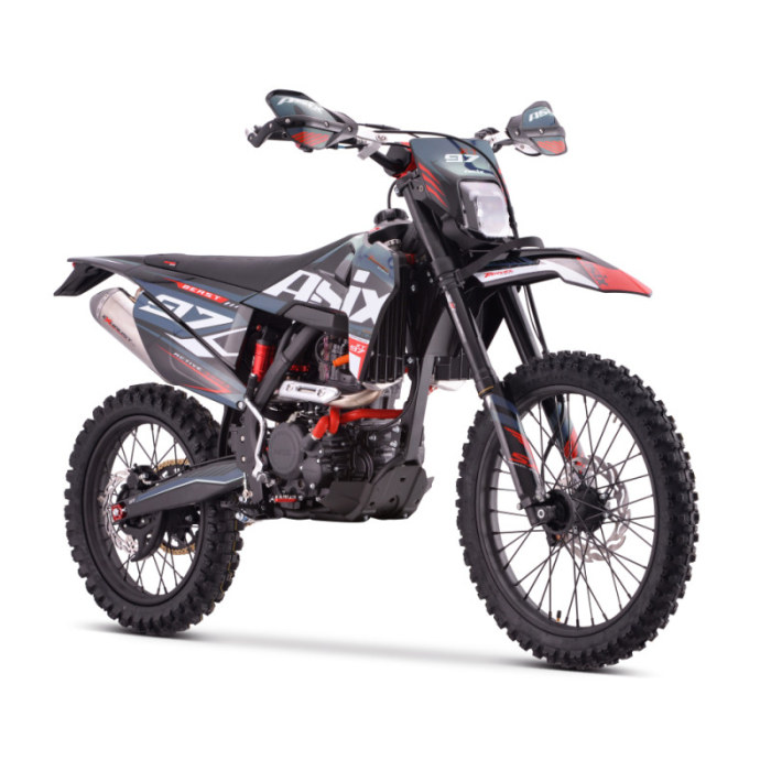 Motocicleta Cross Enduro Asix XT97, 300cc, roti 21 18  , culoare negru grafit, pornire electric picior