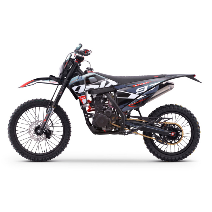 Motocicleta Cross/Enduro Asix XT97, 300cc, roti 21/18", culoare negru/grafit, pornire electric/picior [4]