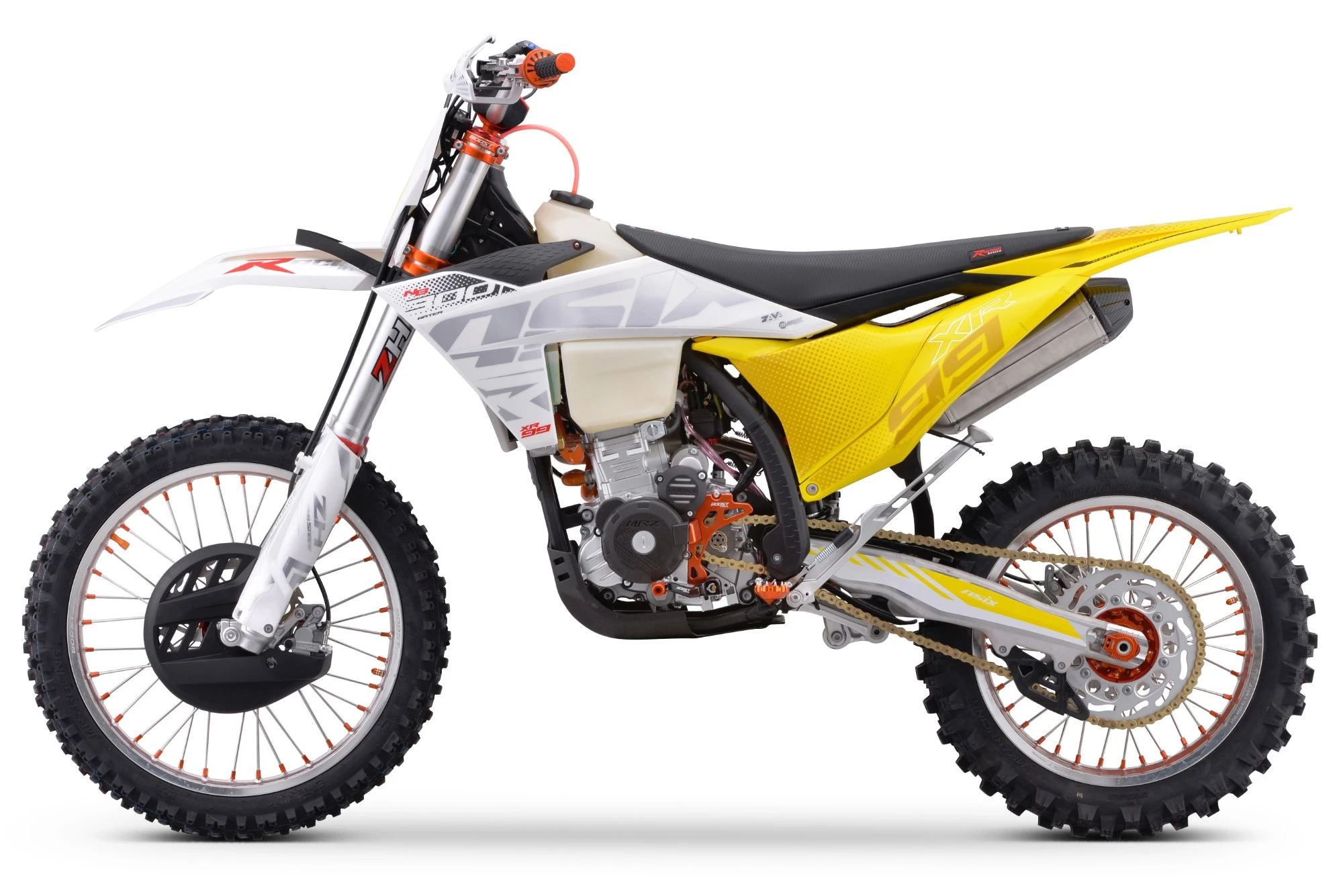 Motocicleta Cross/Enduro Asix XR99, 300cc, roti 21/18", culoare alb/galben, pornire electric [3]