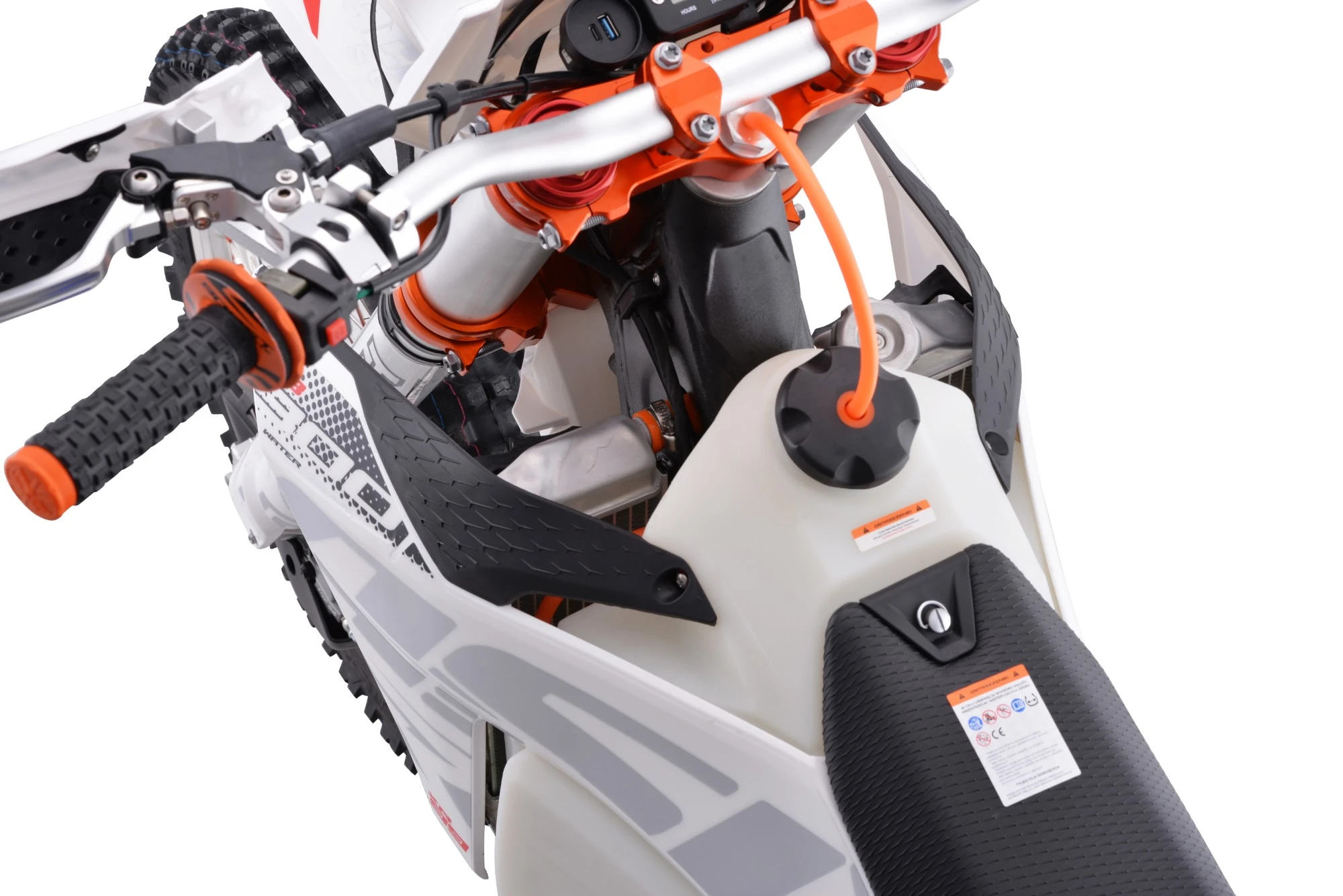 Motocicleta Cross/Enduro Asix XR99, 300cc, roti 21/18", culoare alb/albastru, pornire electric [24]