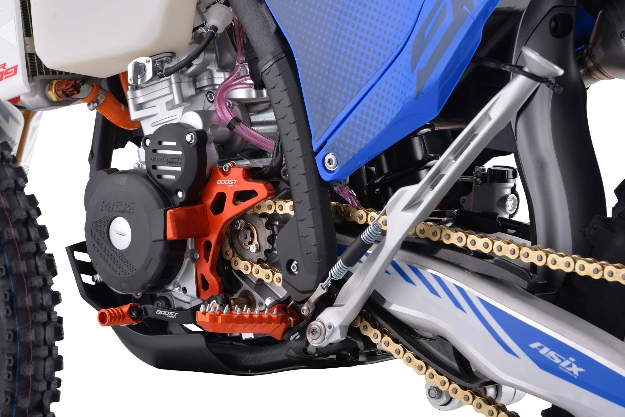 Motocicleta Cross/Enduro Asix XR99, 300cc, roti 21/18", culoare alb/albastru, pornire electric [17]