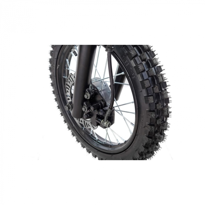 Motocicleta Cross/Enduro copii 4T XTR 607M, 125cc, roti 14/12, pornire pedala starter, pedala schimbator, culoare negru/rosu [10]