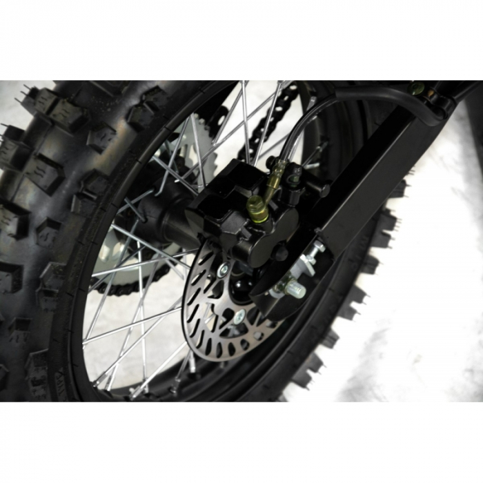 Motocicleta Cross/Enduro copii 4T XTR 616, 125cc, roti 17/14, pornire electric + pedala, culoare negru/rosu [17]