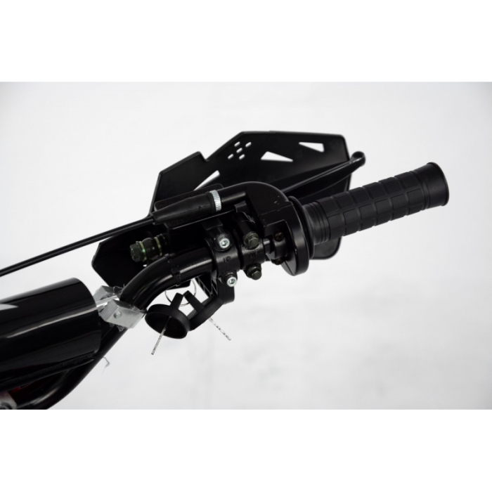 Motocicleta Cross/Enduro copii, XTR 616, 125cc, roti 14/17, cu far, pornire electromotor, culoare negru/albastru [9]