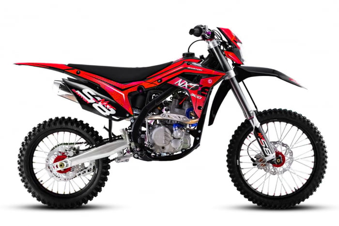 Motocicleta Enduro Barton NXT, 300cc, 4T, roti 21   18  , culoare rosu