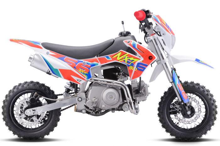 Motocicleta Enduro Barton NXT, 90cc, 4T, roti 10", culoare rosu [2]