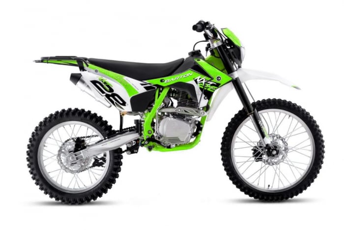 Motocicleta Enduro Barton NXT cadru mic, 250cc, 4T, roti 21   18  , culoare verde