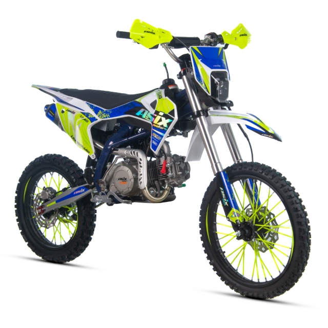 Motocicleta Enduro Cross Asix DT140cc, 4T, roti 19   16  , pornire electromotor, culoare albastru lime