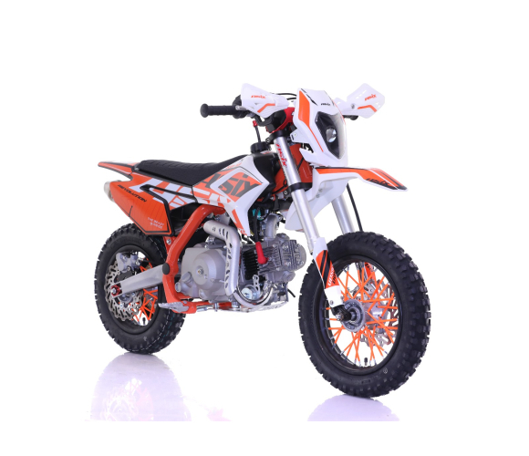 Motocicleta Enduro/Cross Asix XB18, 70cc, 4T, roti 12"/10", pornire electromotor, culoare portocaliu/gri [2]