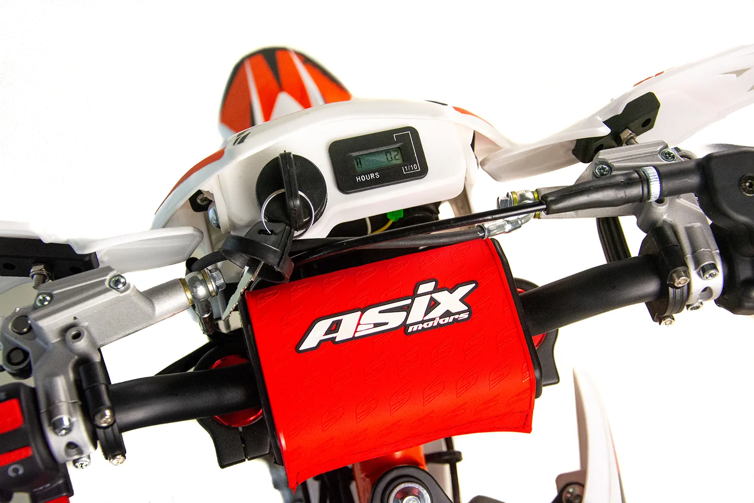 Motocicleta Enduro/Cross Asix XB18, 70cc, 4T, roti 12"/10", pornire electromotor, culoare portocaliu-gri [8]