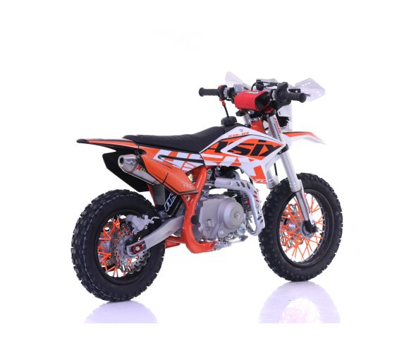 Motocicleta Enduro/Cross Asix XB18, 70cc, 4T, roti 12"/10", pornire electromotor, culoare portocaliu/gri [4]