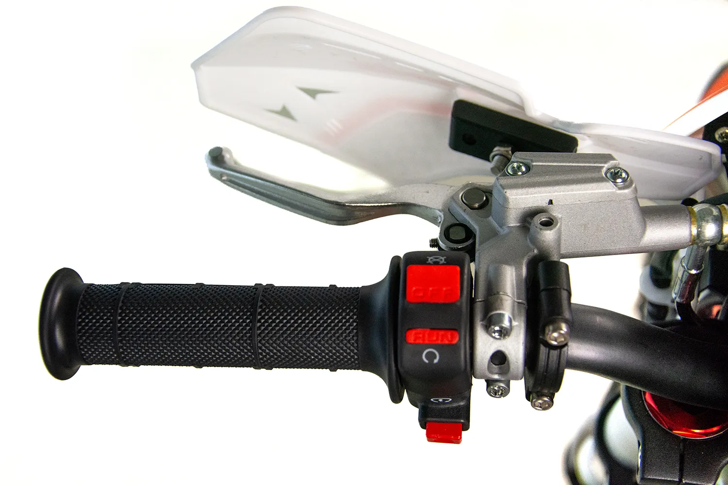 Motocicleta Enduro/Cross Asix XB18, 70cc, 4T, roti 12"/10", pornire electromotor, culoare portocaliu-gri [15]