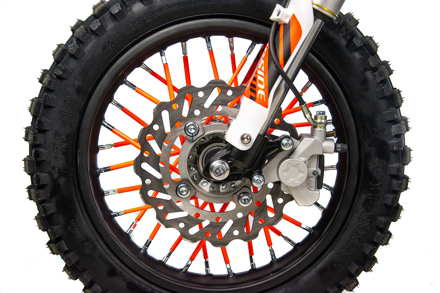 Motocicleta Enduro/Cross Asix XB18, 70cc, 4T, roti 12"/10", pornire electromotor, culoare portocaliu-gri [14]
