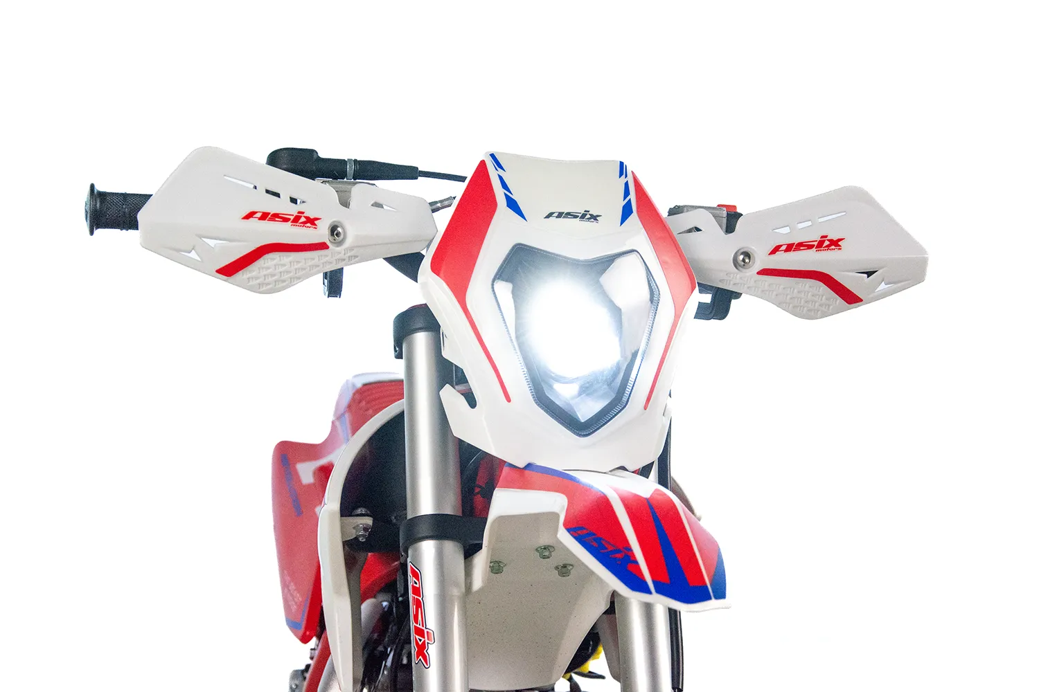 Motocicleta Enduro/Cross Asix XB18, 70cc, 4T, roti 12"/10", pornire electromotor, culoare verde/albastru [14]