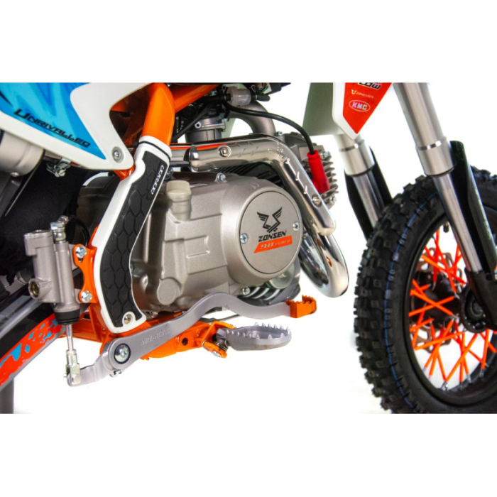 Motocicleta Enduro/Cross Asix XB27 90cc, 4T, roti 10"/12", automat cu pornire buton, culoare rosu/gri [14]