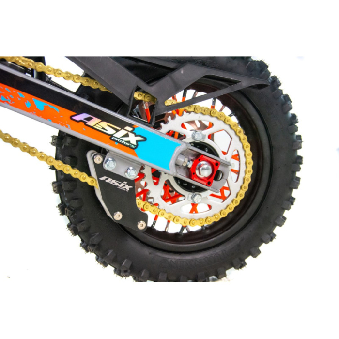 Motocicleta Enduro/Cross Asix XB27 90cc, 4T, roti 10"/12", automat cu pornire buton, culoare rosu/gri [12]