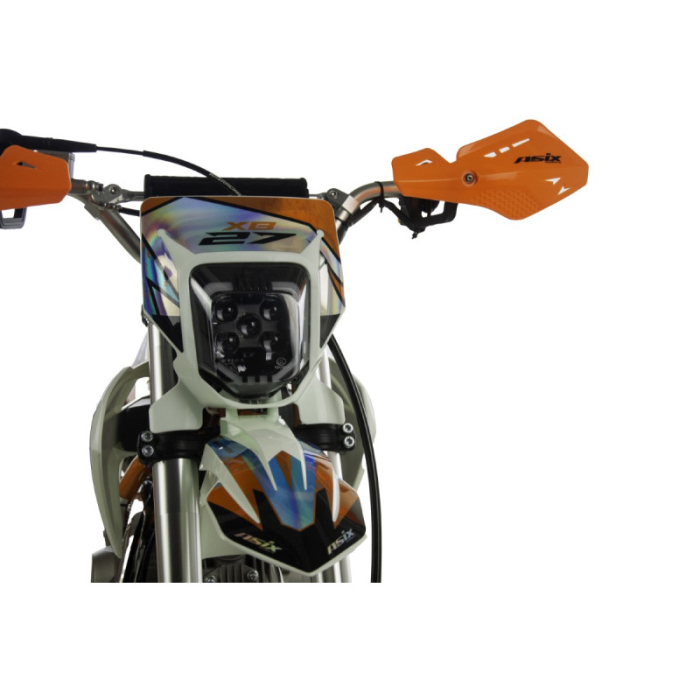 Motocicleta Enduro/Cross Asix XB27 90cc, 4T, roti 10"/12", automat cu pornire buton, culoare portocaliu/albastru [16]