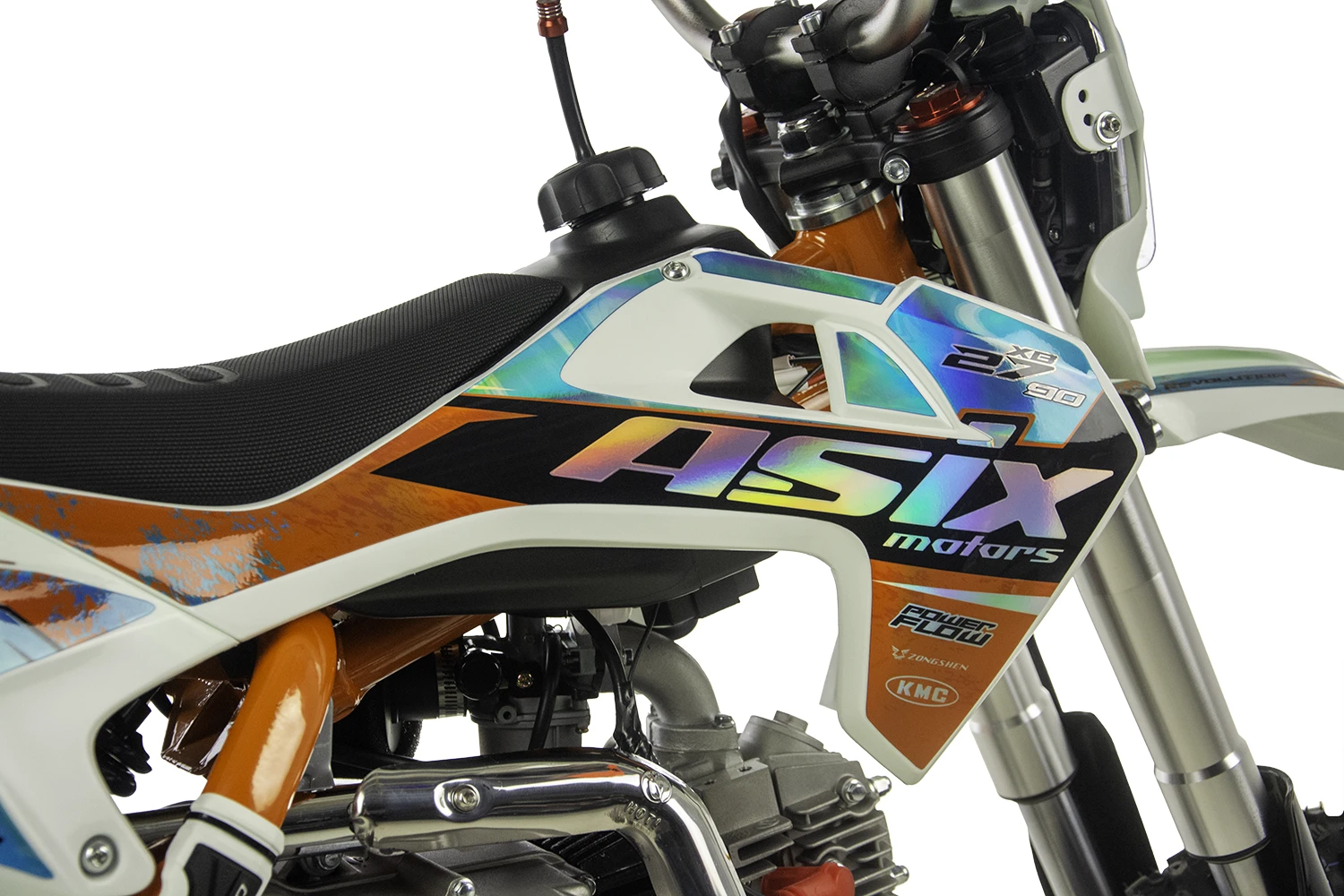 Motocicleta Enduro/Cross Asix XB27 A1, 125cc, 4T, roti 14"/12", pornire electromotor, culoare albastru/lemon [17]