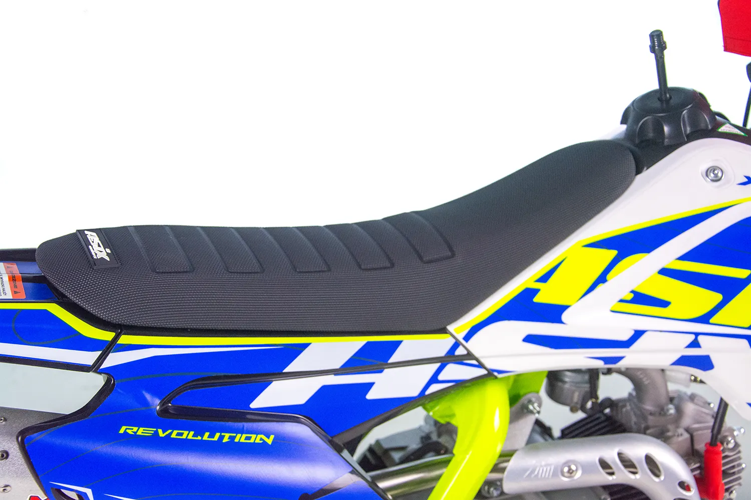 Motocicleta Enduro/Cross Asix XB28 125cc, 4T, roti 14"/12", cu far, pornire electromotor, culoare rosu/albastru [18]