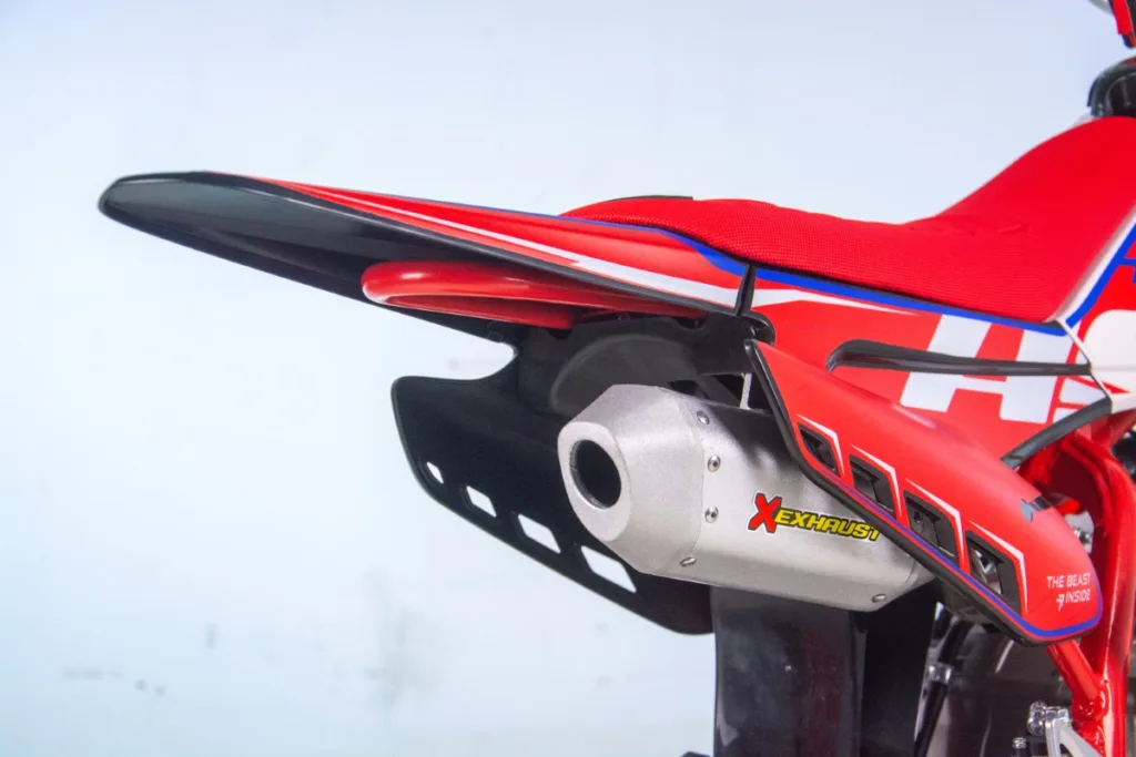 Motocicleta Enduro/Cross Asix XB28 110cc,roti 14/12, automat, pornire electrica, far, culoare rosu/albastru [11]