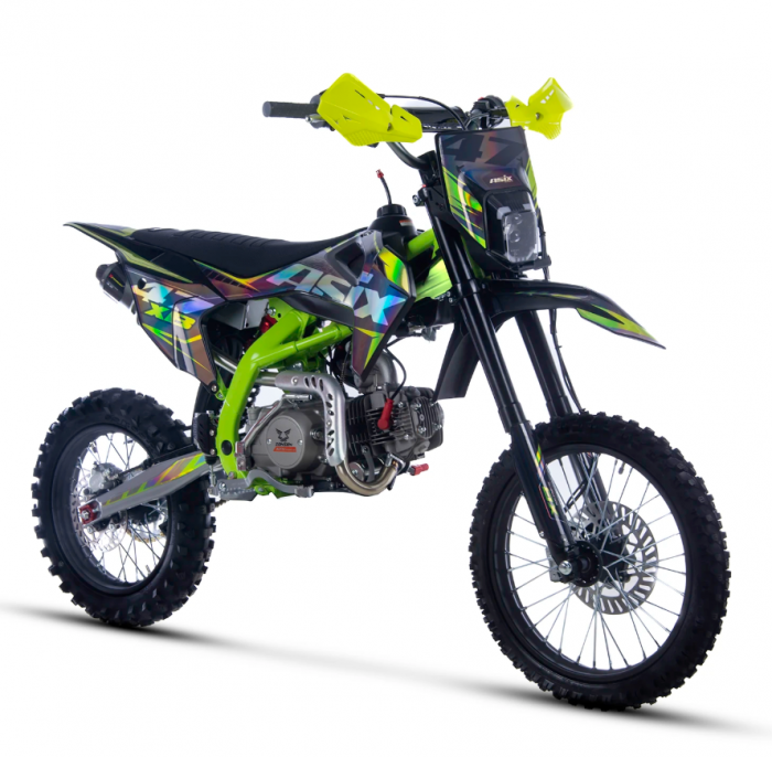 Motocicleta Enduro Cross Asix XB47 125cc, 4T, roti 17   14  , 4 viteze, pornire electromotor, culoare negru lime