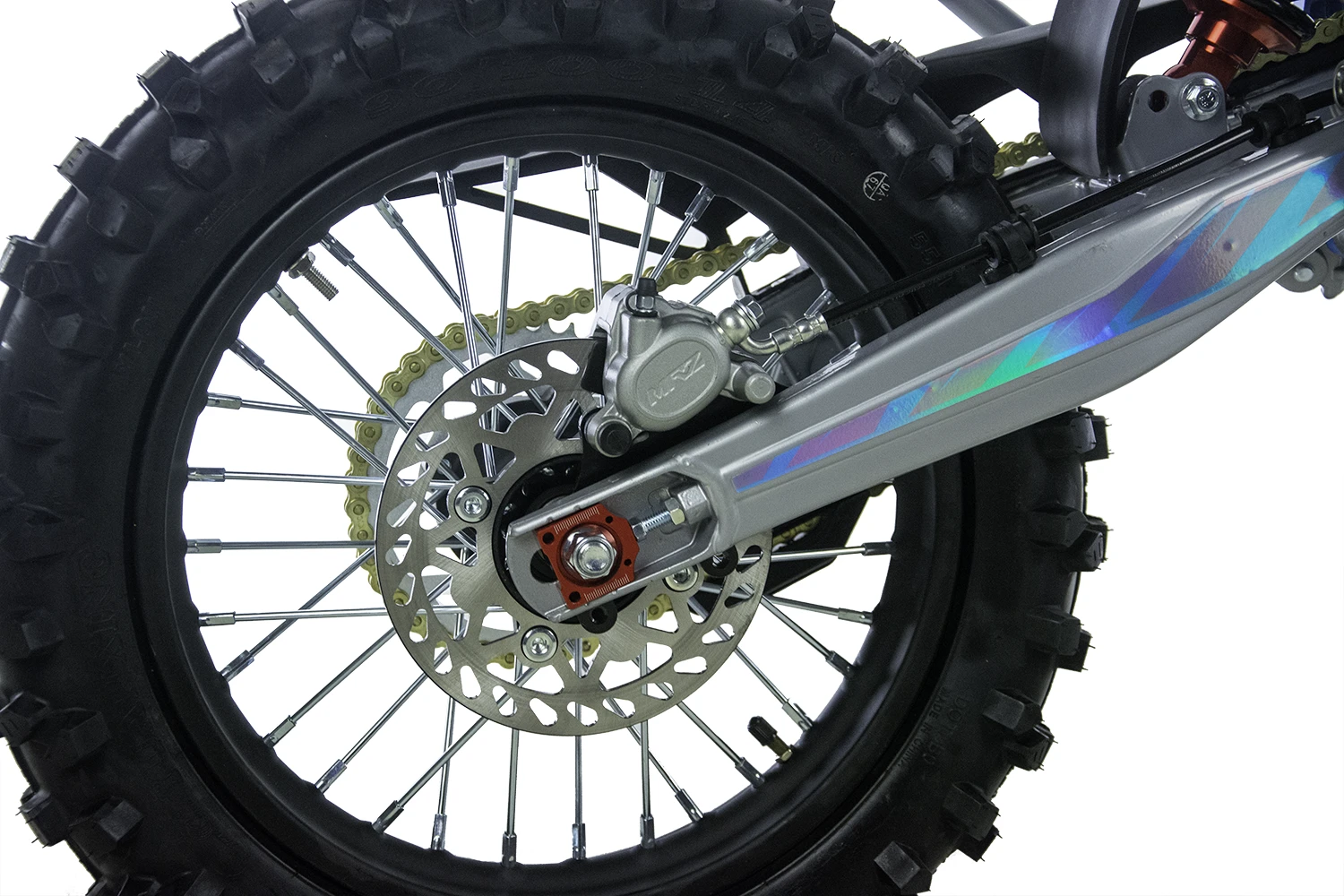 Motocicleta Enduro/Cross Asix XB47 125cc, 4T, roti 17"/14", 4 viteze, pornire electromotor, culoare negru/lime [15]