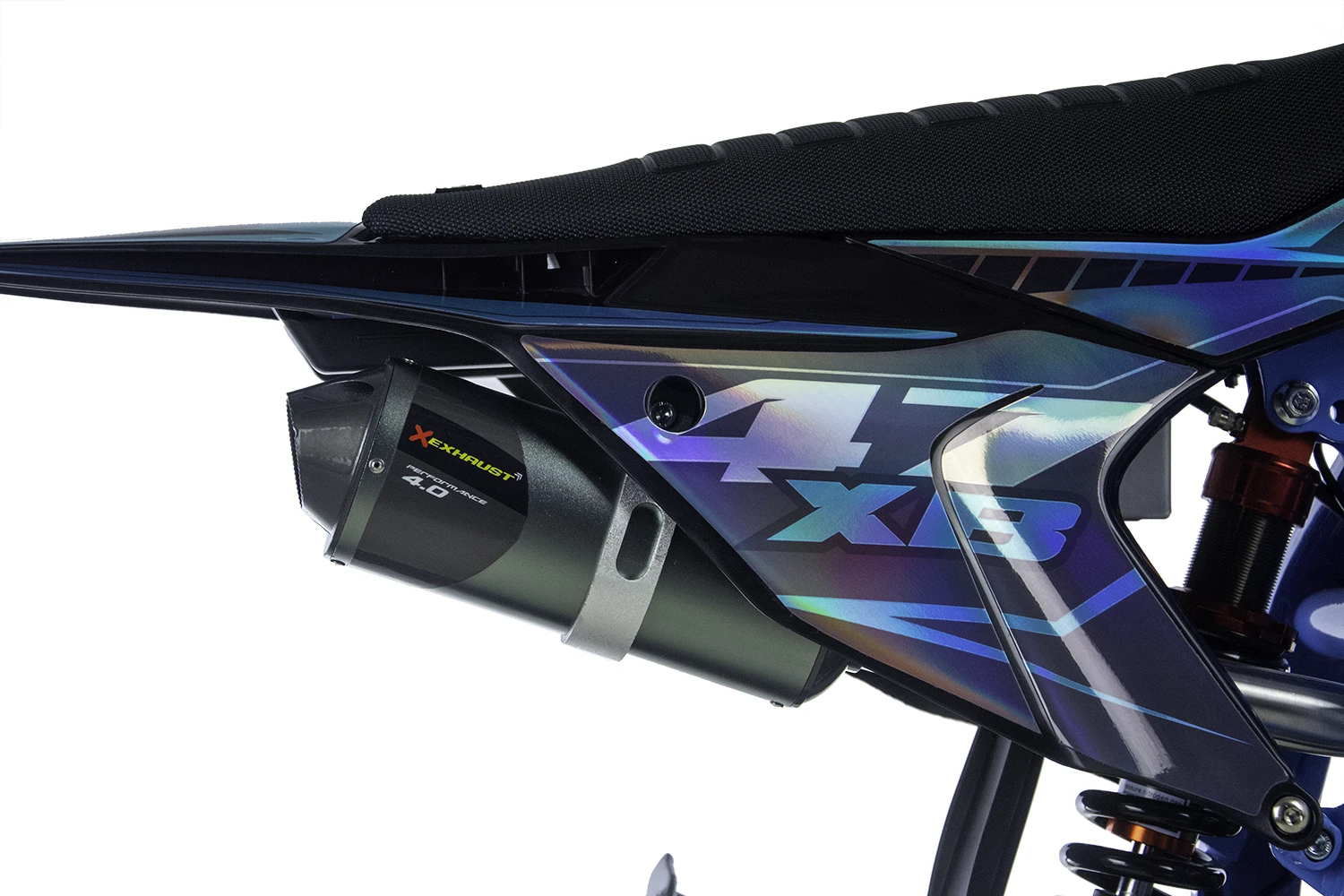 Motocicleta Enduro/Cross Asix XB47 125cc, 4T, roti 17"/14", 4 viteze, pornire electromotor, culoare negru/lime [17]