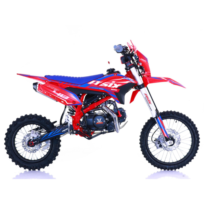Motocicleta Enduro/Cross Asix XB48 125cc, 4T, roti 17"/14", 4 viteze, pornire electromotor, rosu/albastru [3]