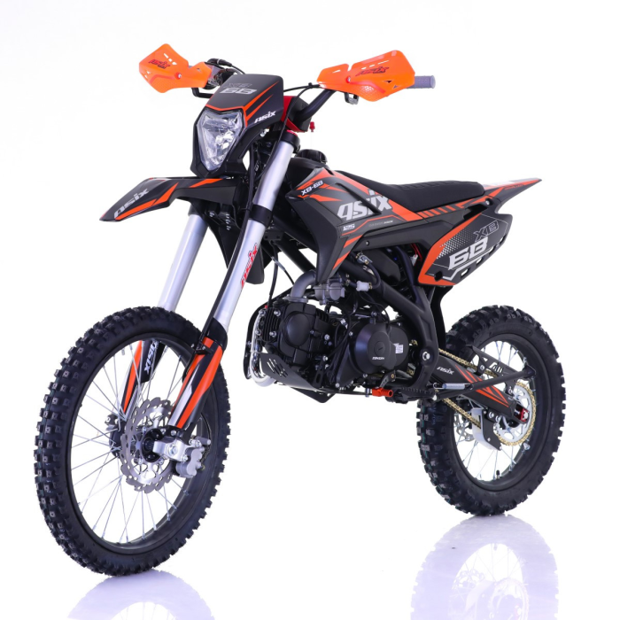 Motocicleta Enduro/Cross Asix XB68, 125cc, 4T, roti 19"/16", pornire electromotor, culoare negru/portocaliu [4]