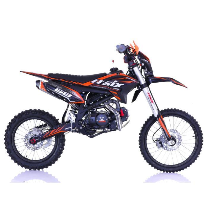 Motocicleta Enduro/Cross Asix XB68, 125cc, 4T, roti 19"/16", pornire electromotor, culoare negru/portocaliu [3]
