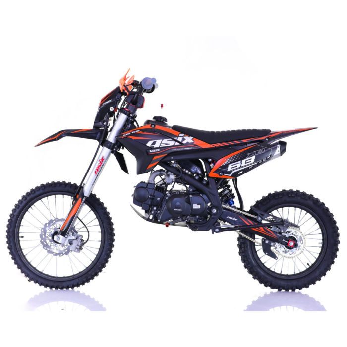 Motocicleta Enduro/Cross Asix XB68, 125cc, 4T, roti 19"/16", pornire electromotor, culoare negru/portocaliu [5]