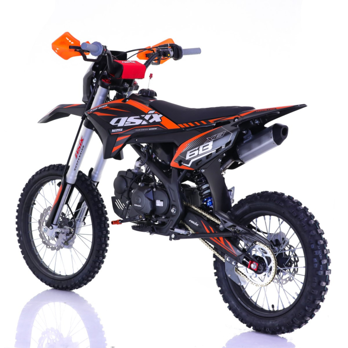 Motocicleta Enduro/Cross Asix XB68, 125cc, 4T, roti 19"/16", pornire electromotor, culoare negru/portocaliu [6]