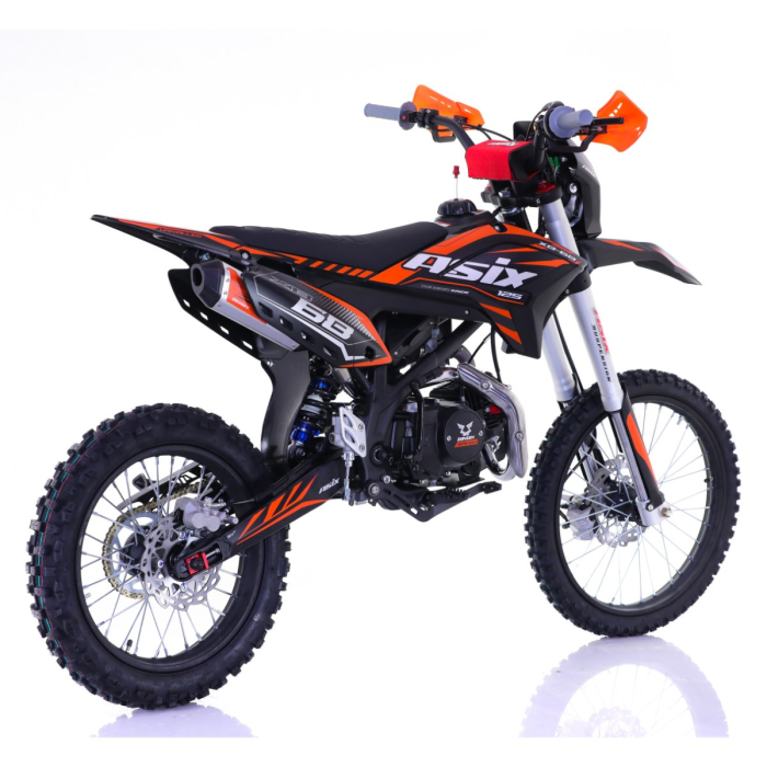 Motocicleta Enduro/Cross Asix XB68, 125cc, 4T, roti 19"/16", pornire electromotor, culoare negru/portocaliu [2]