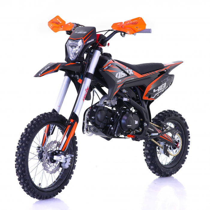 Motocicleta Enduro/Cross Asix XB48 125cc, 4T, roti 17"/14", 4 viteze, pornire electromotor, negru/portocaliu [2]