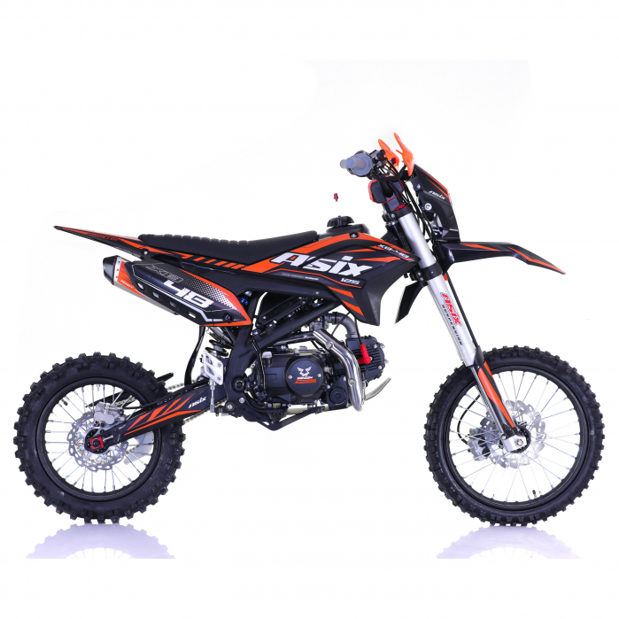 Motocicleta Enduro/Cross Asix XB48 125cc, 4T, roti 17"/14", 4 viteze, pornire electromotor, negru/portocaliu [5]