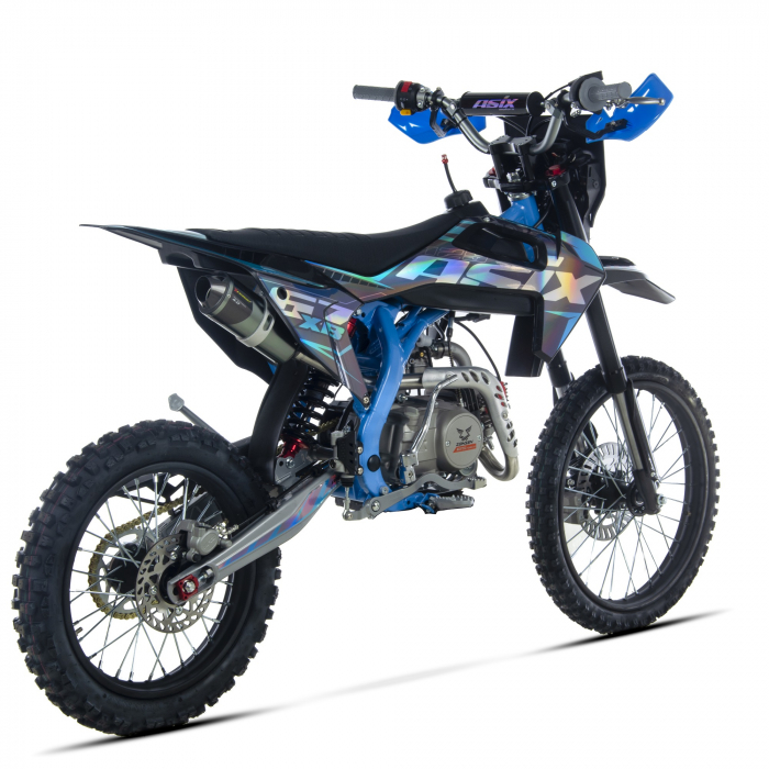 Motocicleta Enduro/Cross Asix XB67 125cc, 4T, roti 19"/16", 4 viteze, pornire electromotor, negru/albastru [6]