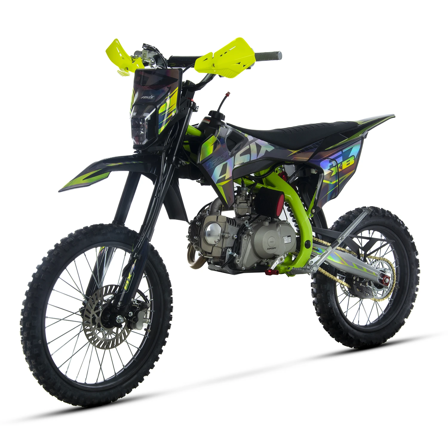 Motocicleta Enduro/Cross Asix XB67 125cc, 4T, roti 19"/16", 4 viteze, pornire electromotor, negru/verde [4]