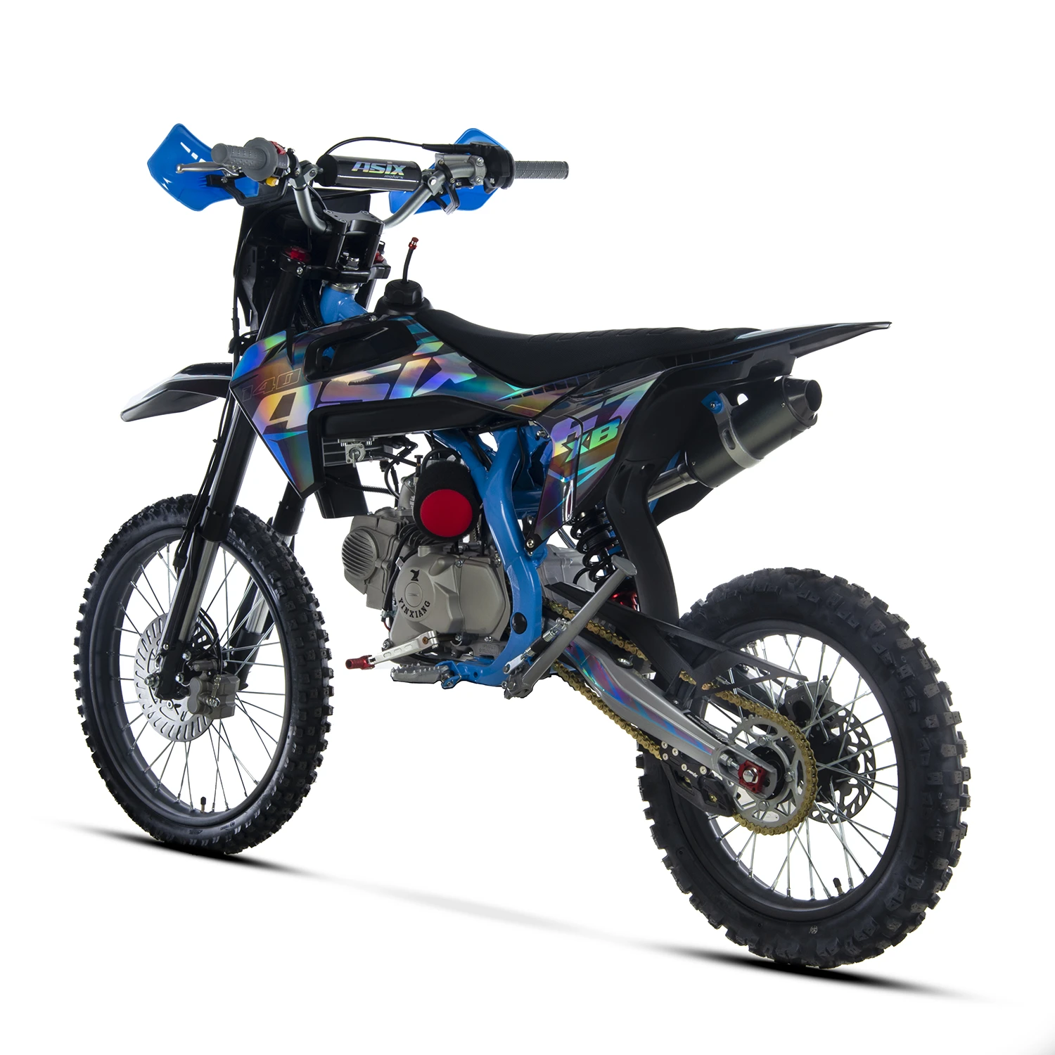 Motocicleta Enduro/Cross Asix XB67 140cc, 4T, roti 19"/16", 4 viteze, pornire electromotor, negru/albastru [6]