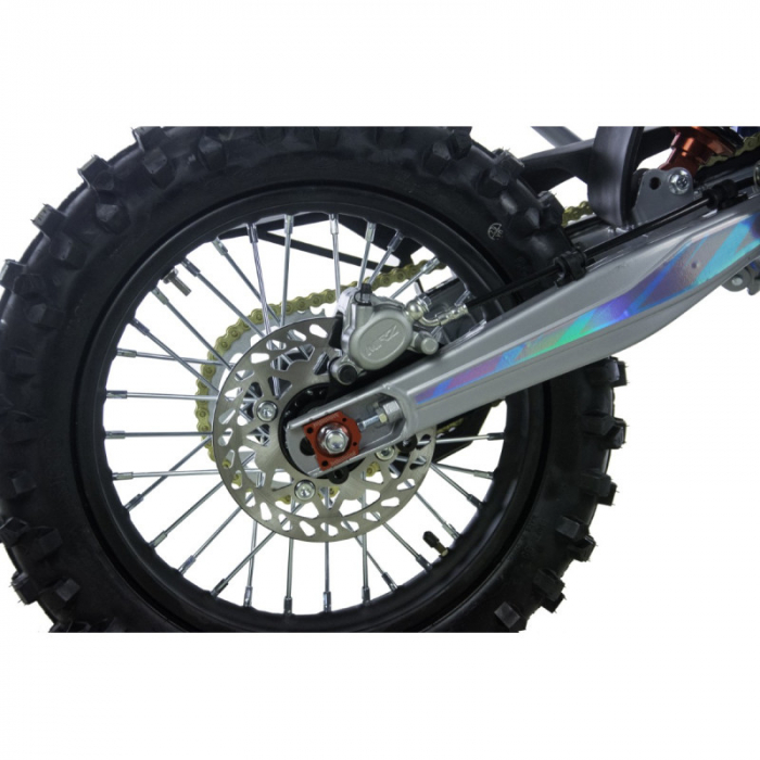 Motocicleta Enduro/Cross Asix XB67 125cc, 4T, roti 19"/16", 4 viteze, pornire electromotor, culoare negru/rosu [10]