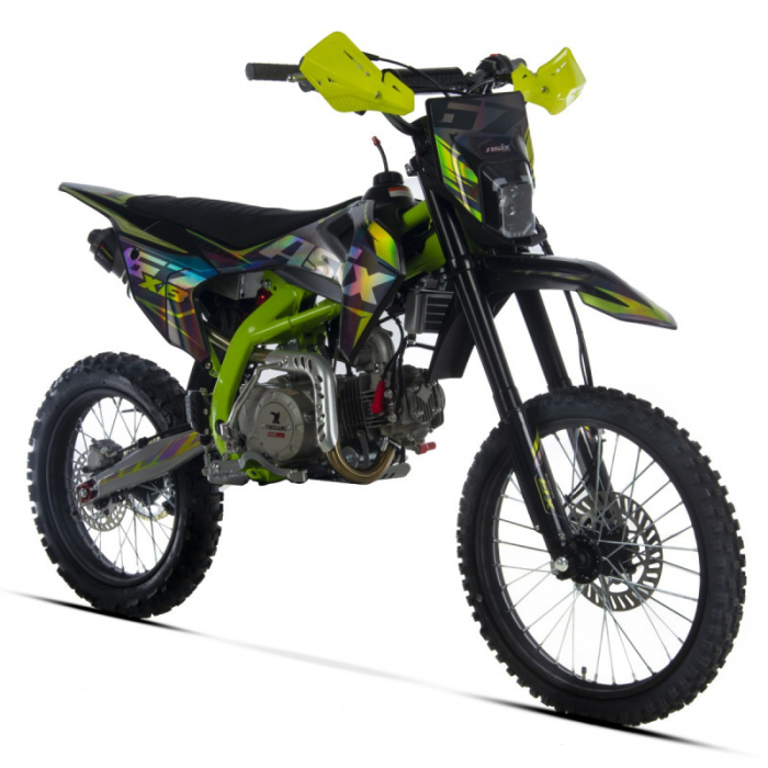 Motocicleta Enduro Cross Asix XB67 140cc, 4T, roti 19   16  , 4 viteze, pornire electromotor, culoare negru verde