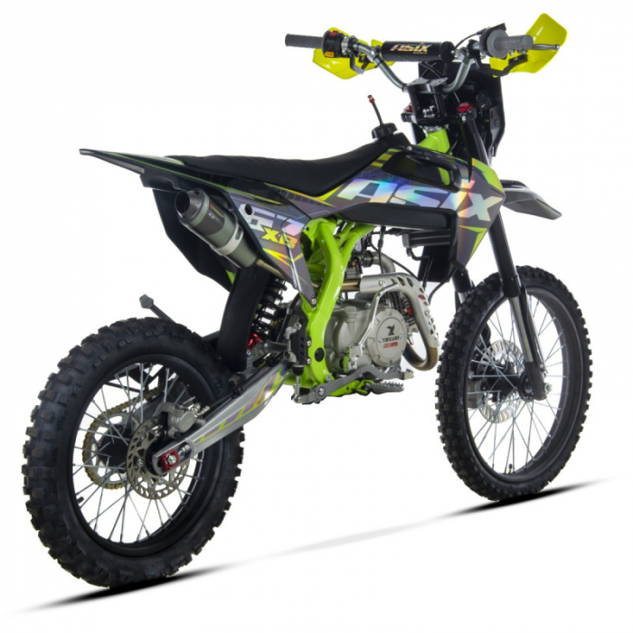 Motocicleta Enduro/Cross Asix XB67 140cc, 4T, roti 19"/16", 4 viteze, pornire electromotor, culoare negru/verde [3]