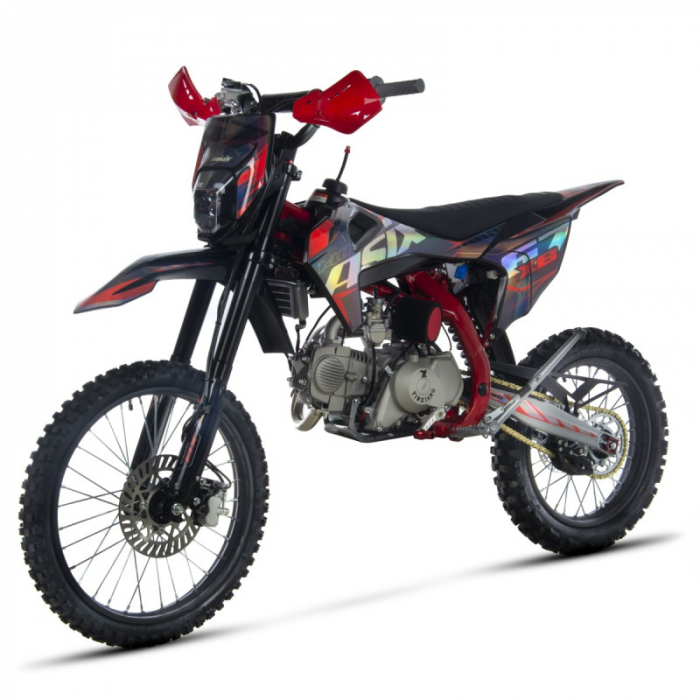 Motocicleta Enduro/Cross Asix XB67 140cc, 4T, roti 19"/16", 4 viteze, pornire electromotor, culoare negru/rosu [6]