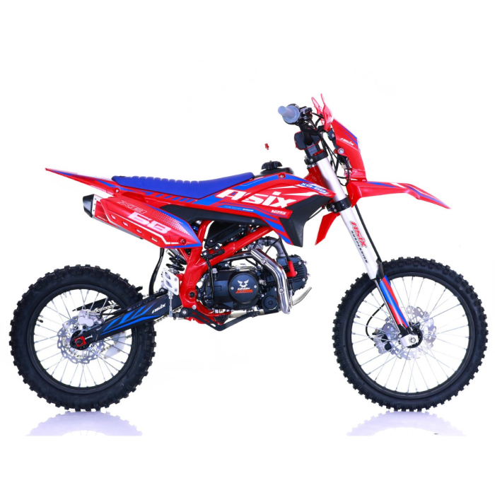 Motocicleta Enduro/Cross Asix XB68, 125cc, 4T, roti 19"/16", pornire electromotor, culoare rosu/albastru [2]