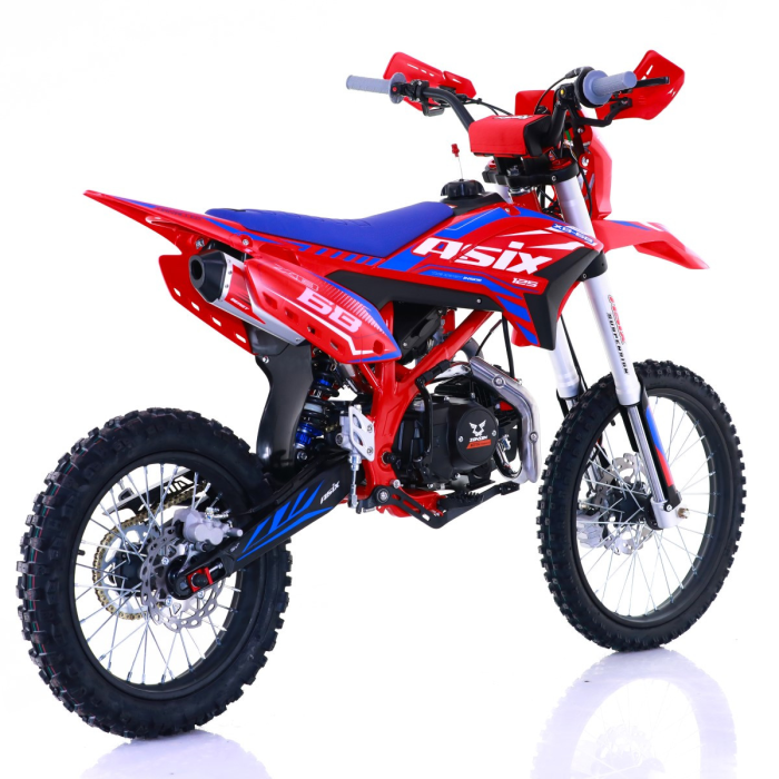 Motocicleta Enduro/Cross Asix XB68, 125cc, 4T, roti 19"/16", pornire electromotor, culoare rosu/albastru [3]