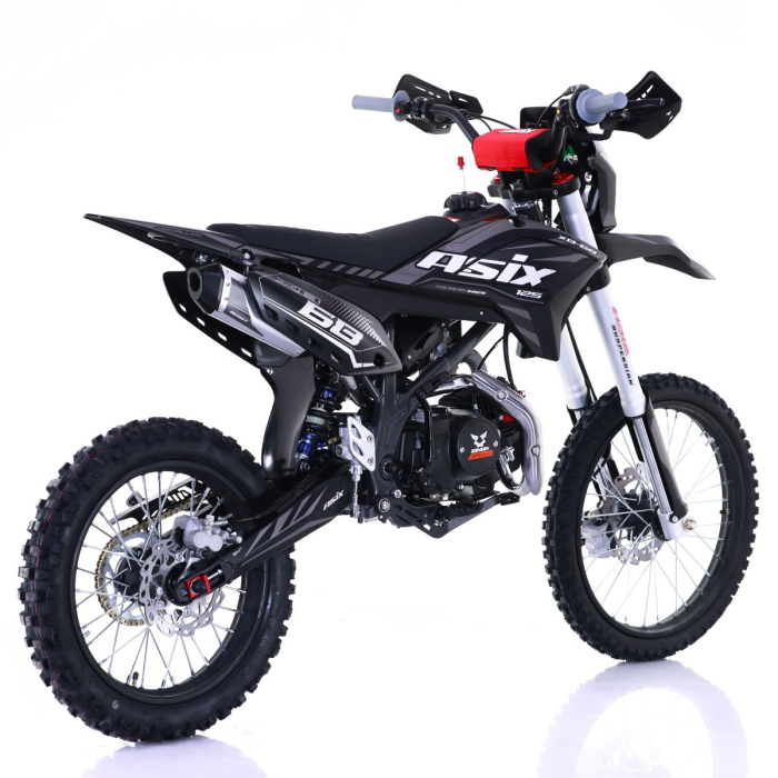 Motocicleta Enduro/Cross Asix XB68, 125cc, 4T, roti 19"/16", pornire electromotor, culoare negru/gri [3]