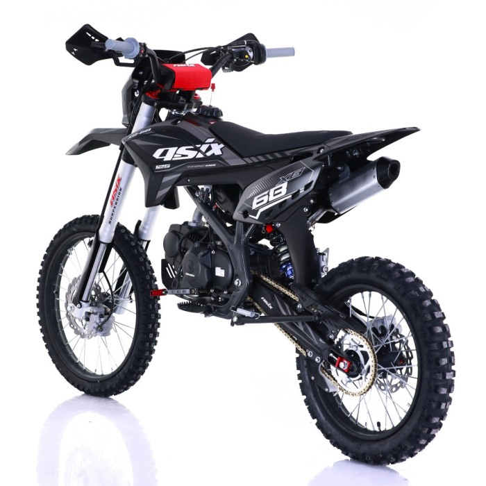 Motocicleta Enduro/Cross Asix XB68, 125cc, 4T, roti 19"/16", pornire electromotor, culoare negru/gri [4]