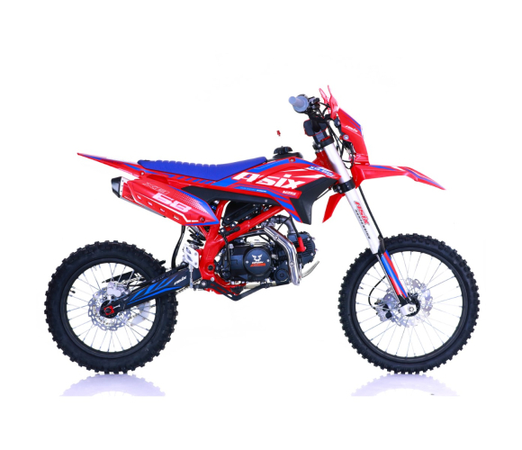 Motocicleta Enduro/Cross Asix XB68, 140cc, 4T, roti 19"/16", pornire  electromotor, culoare rosu/albastru [2]